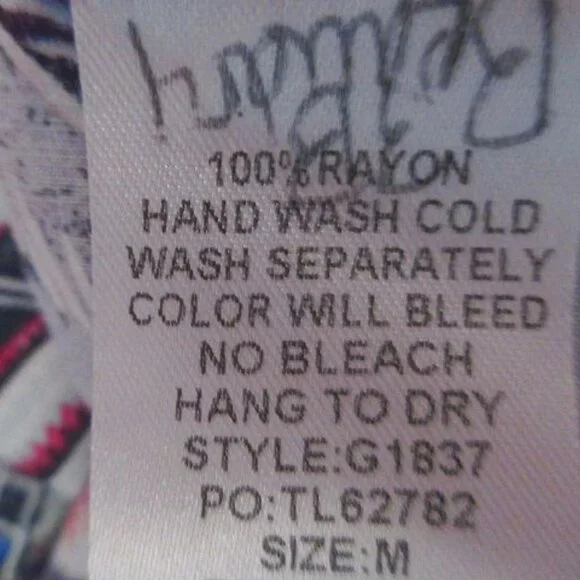 Umgee Hippie Boho Longline Kimono Duster Size M Pleated Bell Sleeves Artsy Layer - Picture 7 of 7